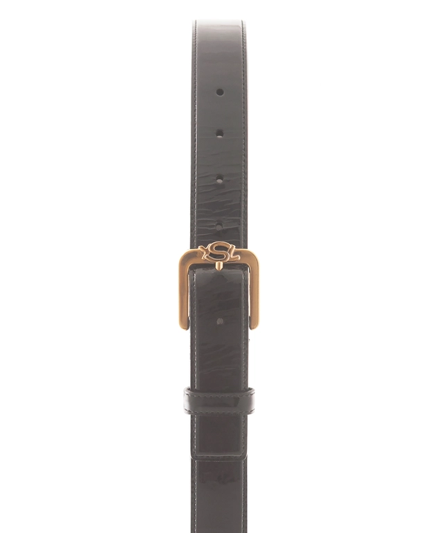 Yves Saint Laurent Zwart Laklederen Riem