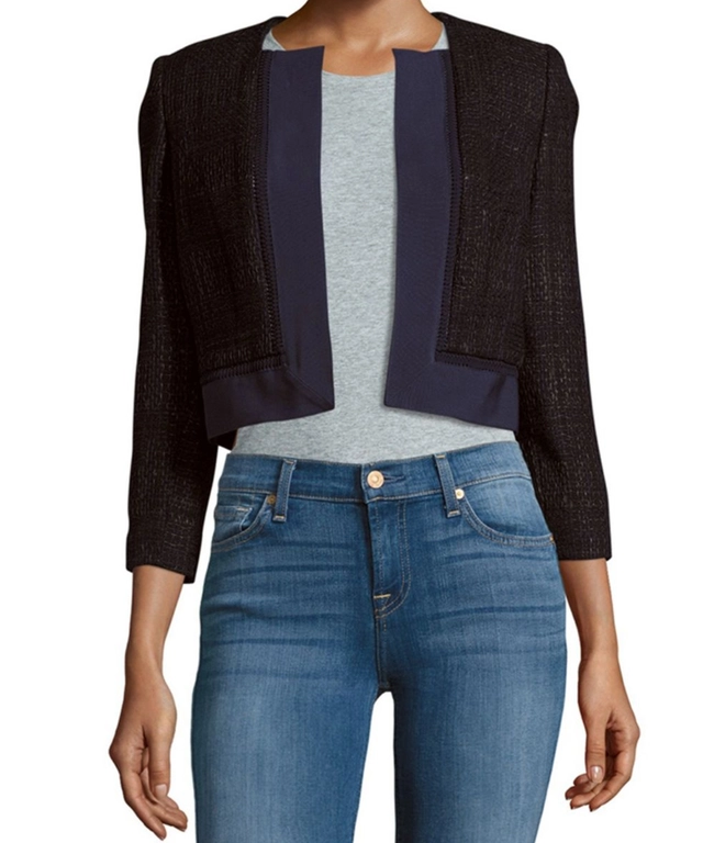Carolina Herrera Open Front Cropped Jacket