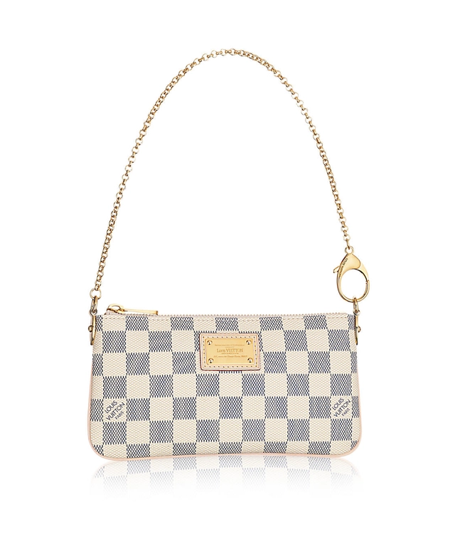Louis Vuitton Azur Damier Canvas 'Pochette Milla' MM Bag