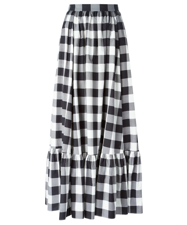 Dolce & Gabbana Gingham Cotton Maxi Skirt