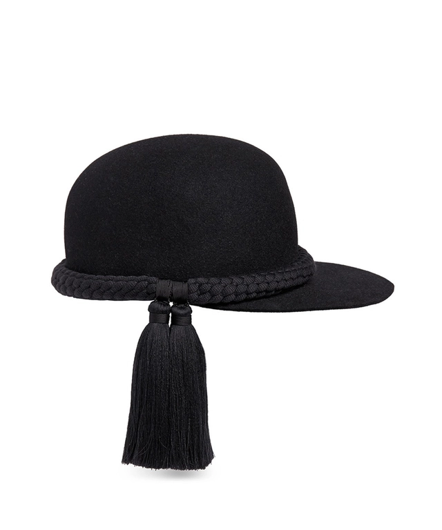 Lanvin Braided Rope Tassel Cap - Runway