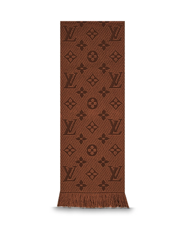 Louis Vuitton Brown Logomania Scarf