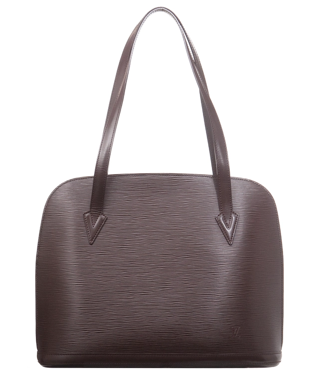 Louis Vuitton Moka Epi Leather Lussac Tote Bag