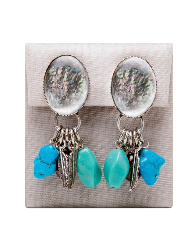 Philippe Ferrandis Multi Charm Clipon Earrings