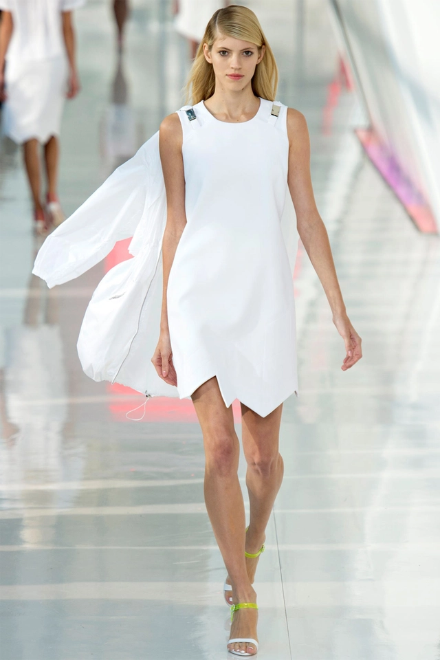 Preen by Thornton Bregazzi 'Passadena' Quilted Crêpe White Dress