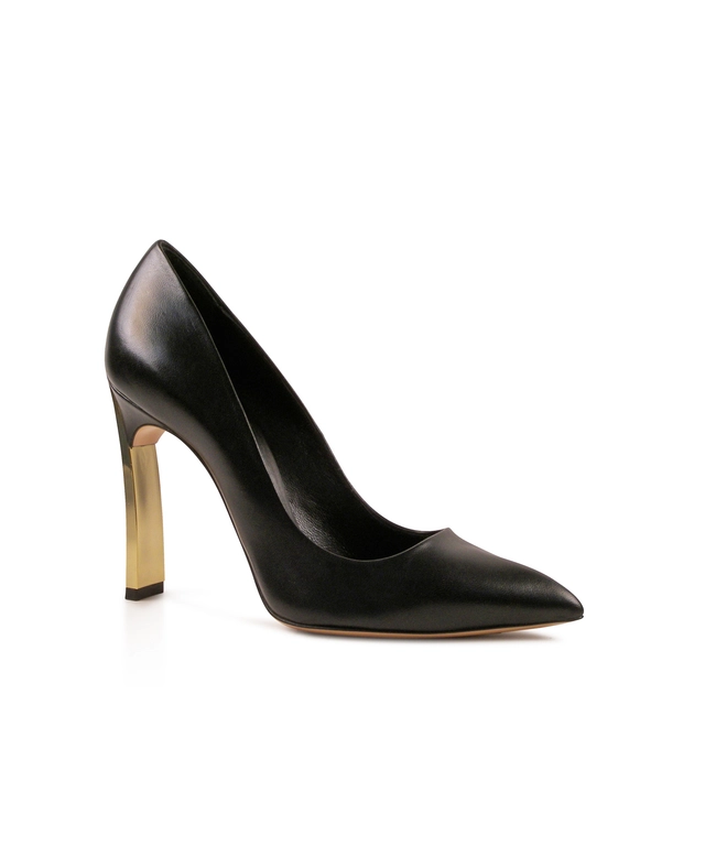 Casadei 'BladeOne' Black Leather Pumps