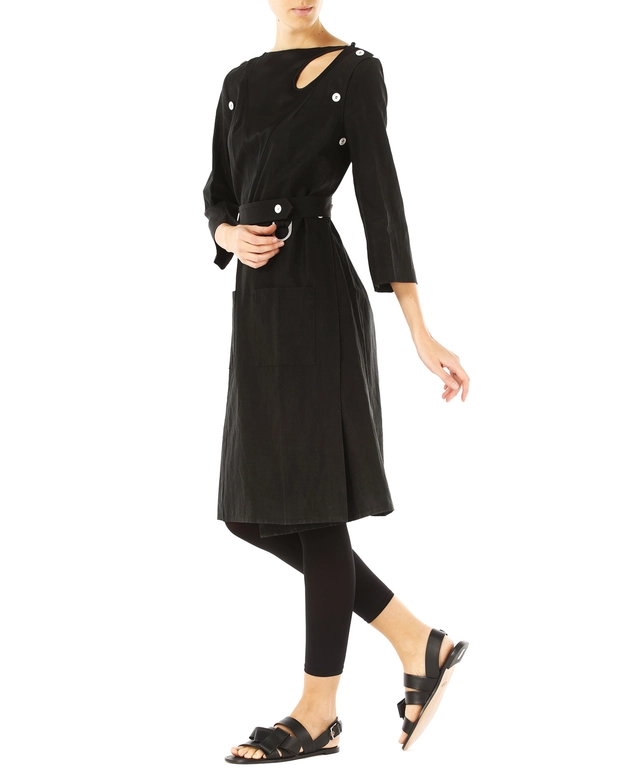 Céline Black Linen Dress - Runway