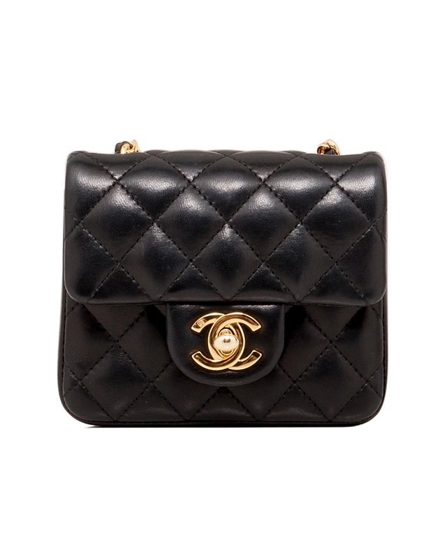 Chanel Black Micro Mini Classic Cross Body Bag