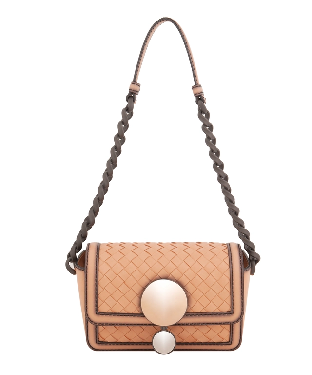 Bottega Veneta Intrecciato Border Calf Sphere Bag