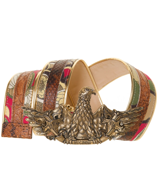Just Cavalli Eagle Buckle Belt