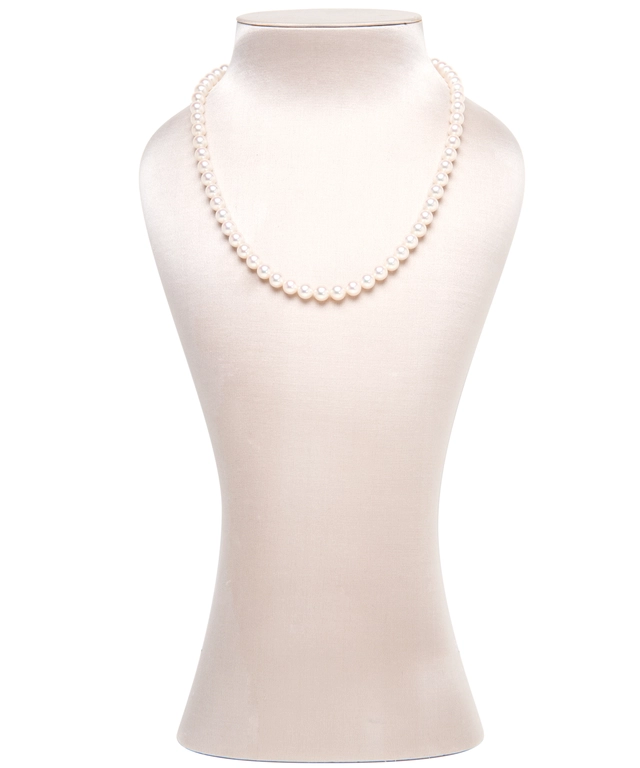 Mikimoto 18inch Akoya Cultured Pearl Strand Necklace – 18K White Gold Clasp