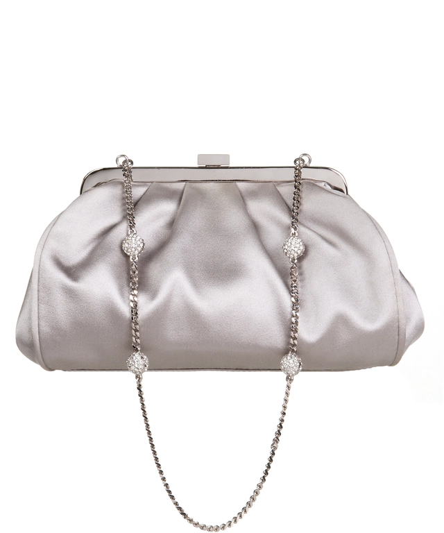 Dolce & Gabbana Satin Crystal Chain Evening Bag