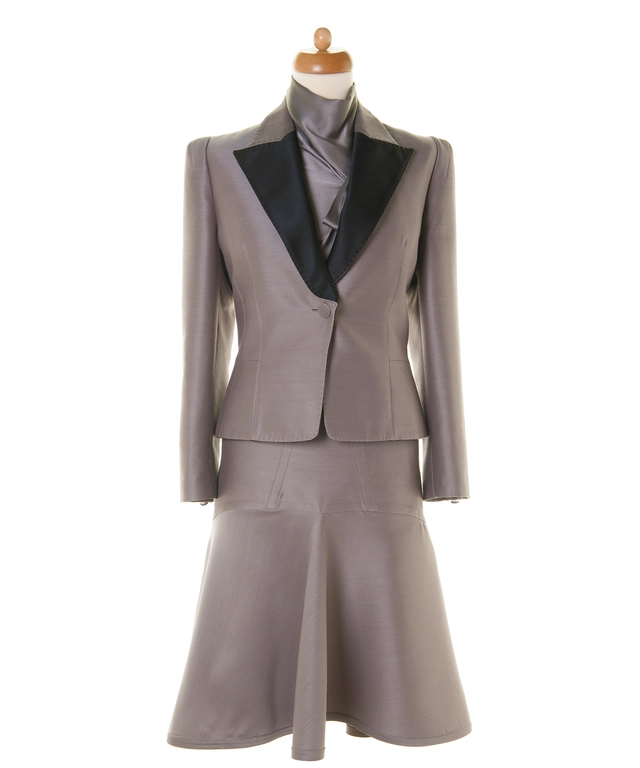 Gianfranco Ferre Grey 3 Piece Skirt Suit