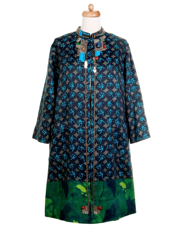 SS 2008 Dries Van Noten Abstract Print Coat