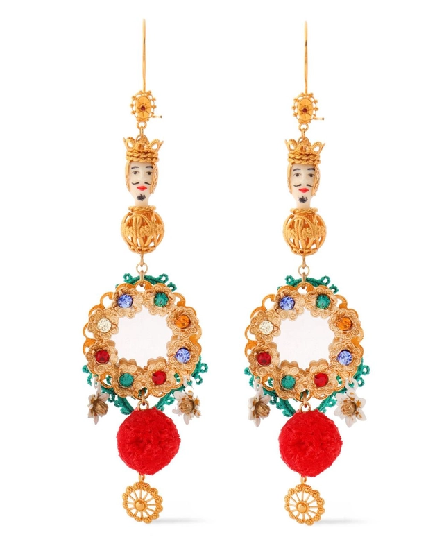 SS 2013 Dolce & Gabbana Sicilia Chandelier Earrings