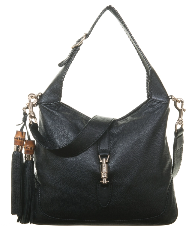 Gucci 'New Jackie' Black Leather Shoulder Bag