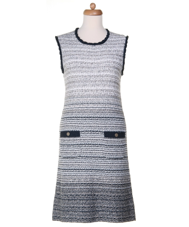 Chanel Sleeveless Knit Casual Dress 12P