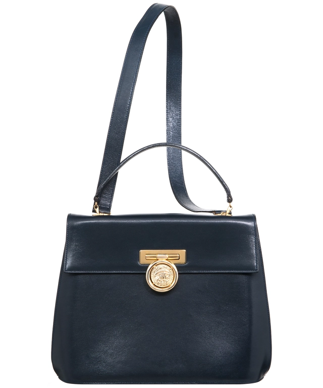 Vintage Celine Navy Blue 2Way Bag