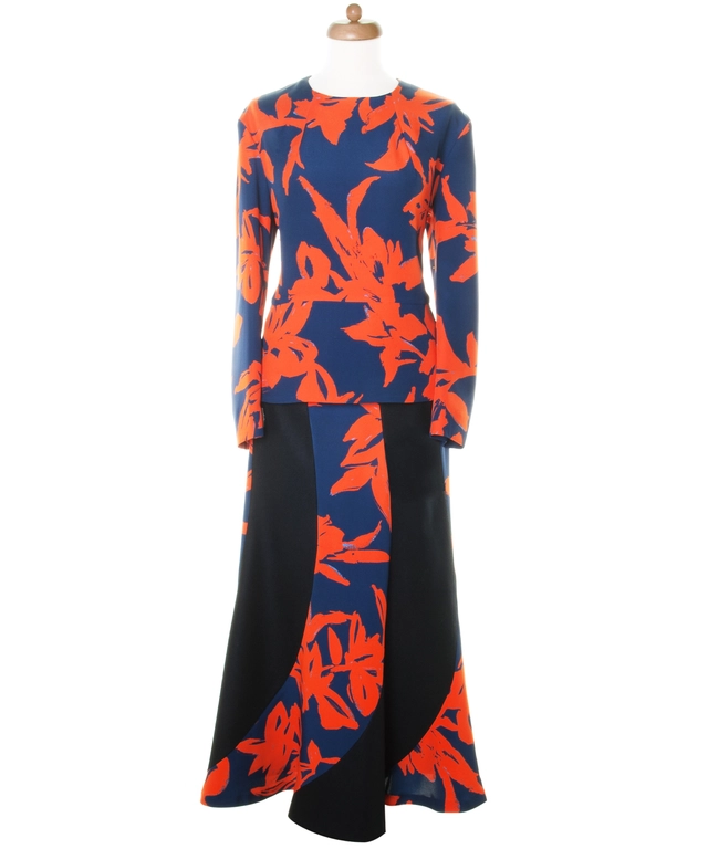 FW 2014 Dries Van Noten Runway Skirt Suit