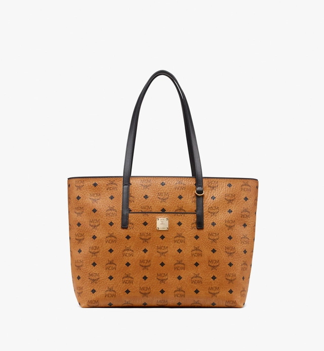 MCM Anya Top Zip Shopper in Visetos