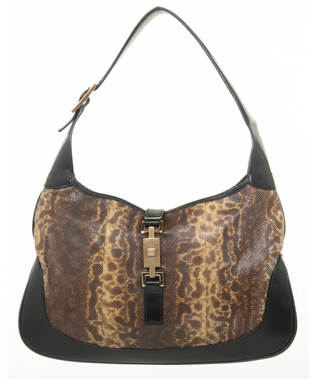 Gucci Karung Snakeskin - Leather Jackie Hobo Bag