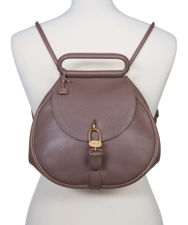 Delvaux Taupe 'Cerceau' Jumping Backpack