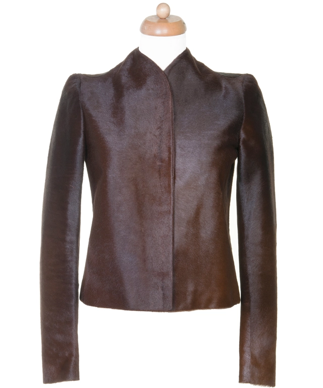 Alexander McQueen Brown Cowhide Leather Jacket