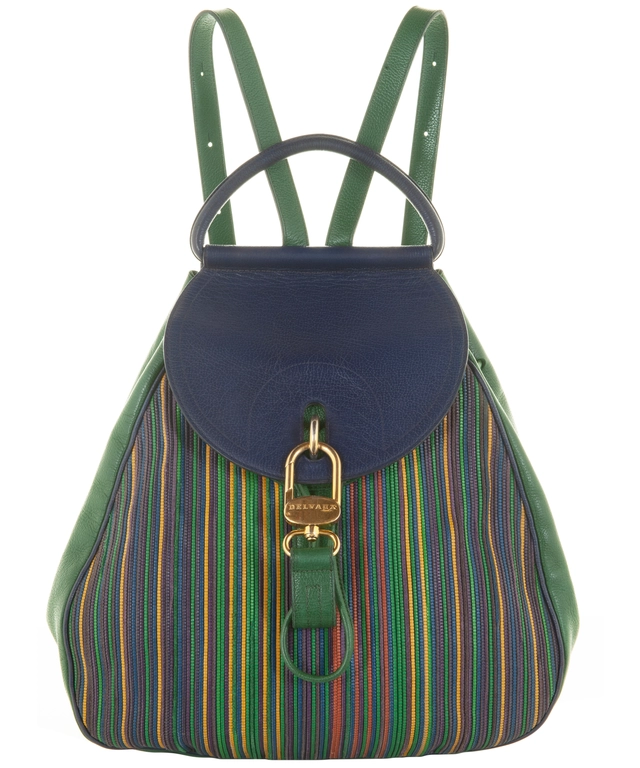 Delvaux Multicolor Toile de Cuire Lucifer Backpack