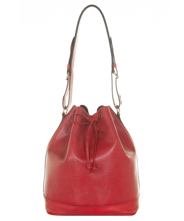 1993 Louis Vuitton Red Epi Leather Noé Bucket Bag