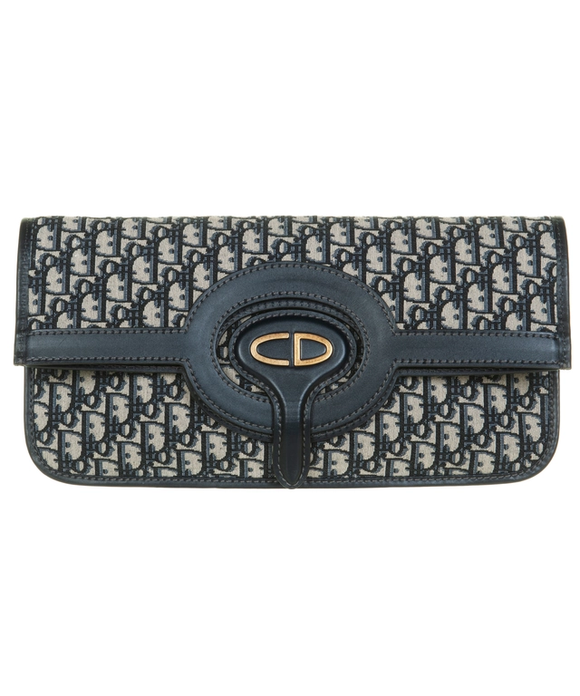 Christian Dior Oblique Fold-Over Clutch / Tote / Envelope