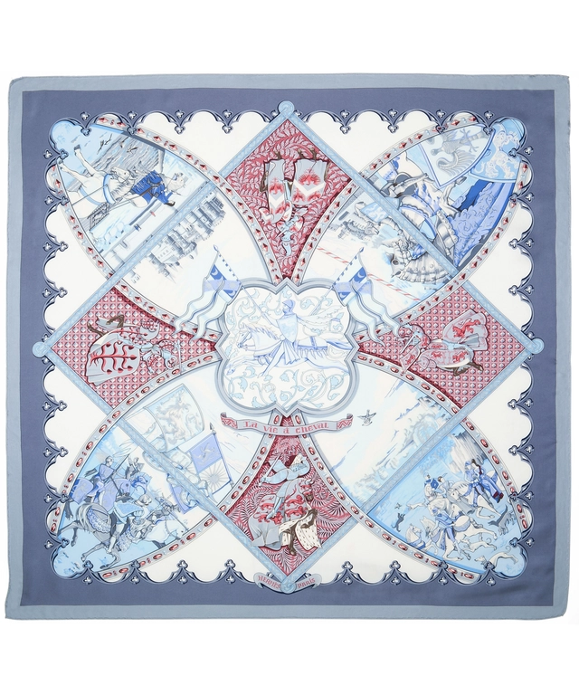 Hermès Carré 'La Vie a Cheval' by Laurence Borthoumieux