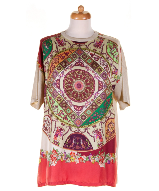 Etro Front Silk Paisley Back Knit Sweater