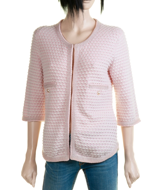 Chanel Pink Cashmere Cardigan