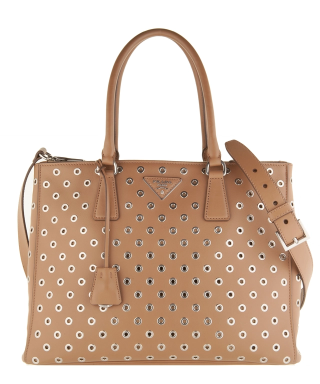 Prada Grommet Medium 'Galleria' Double Zip Tote