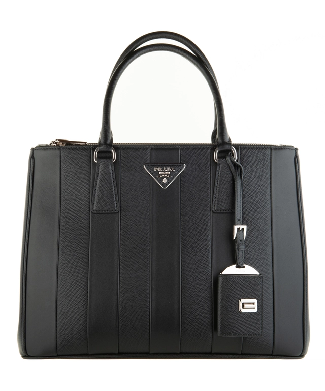 Prada 'Galleria' Double Zip Safiano/Leather Tote Bag