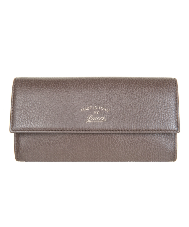 Gucci Taupe / Ballet Pink Swing Leather Continental Wallet