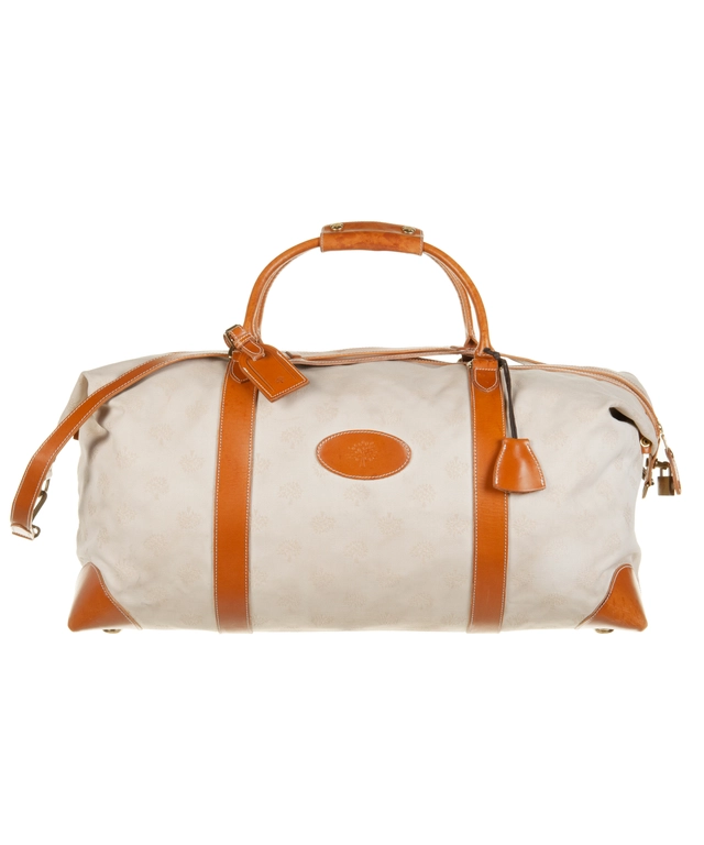 Mulberry Logo Jacquard Weekender - Duffle