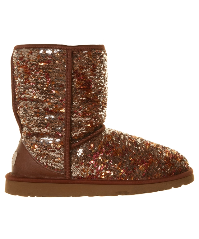 Ugg Classic Brown Short Sequin Boot