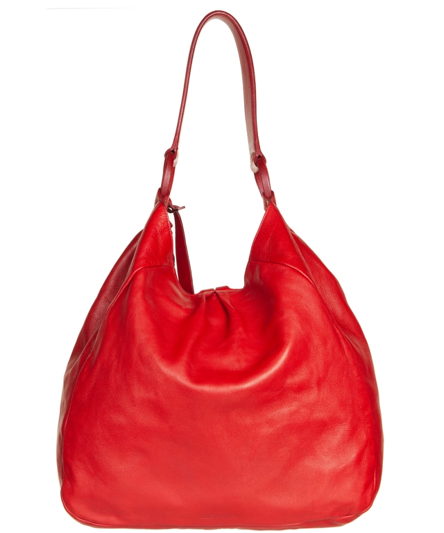 Jil Sander Red Leather Shoulderbag
