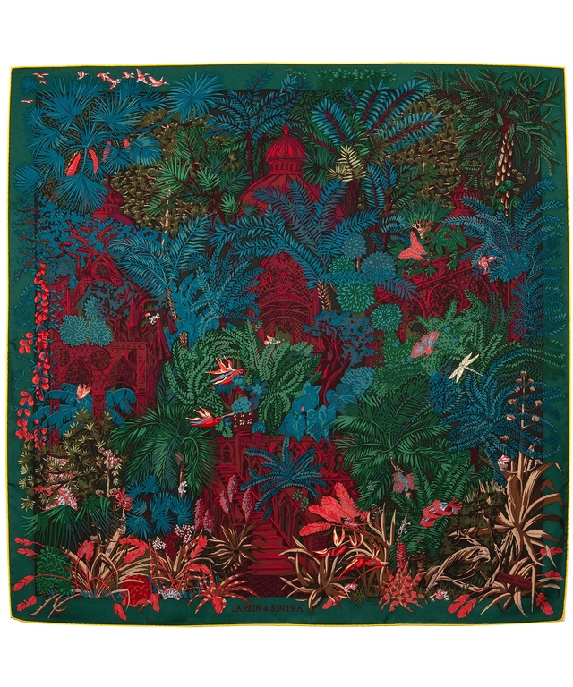 Hermès Carré 'Jardin à Sintra' - Designed by Annie Faivre