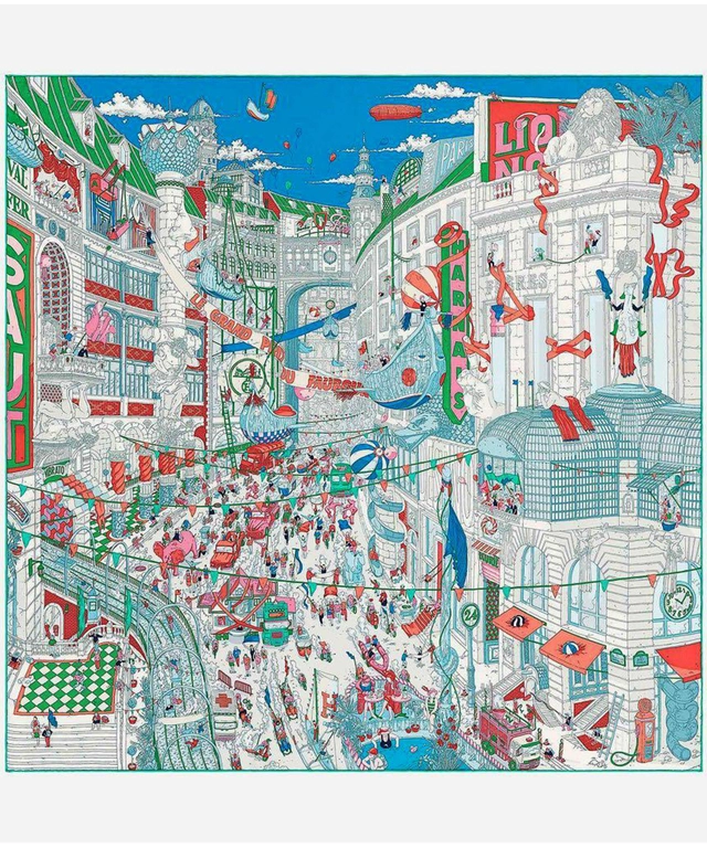 Hermès Carré 'Le Grand Prix du Faubourg' - Designed by Ugo Gattoni
