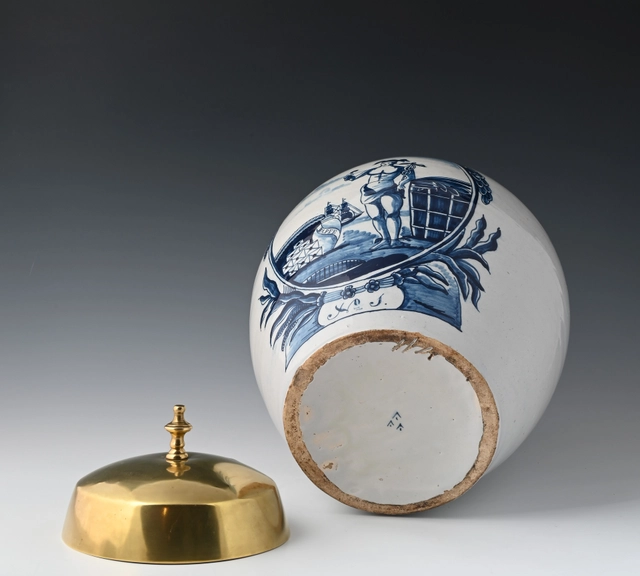 Ein Delfter Steingut-Tabaktopf - afbeelding 4