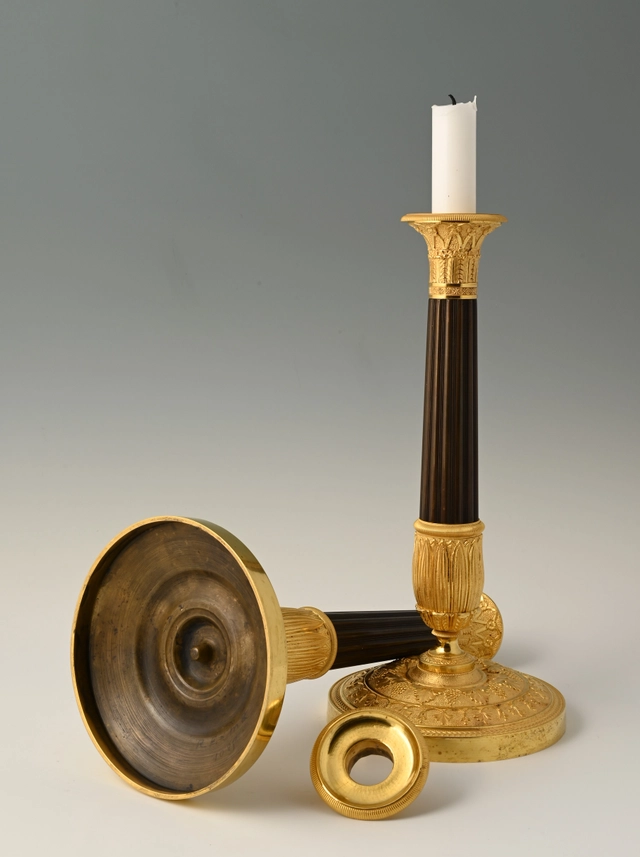 Een stel Empire kandelaars - afbeelding 4