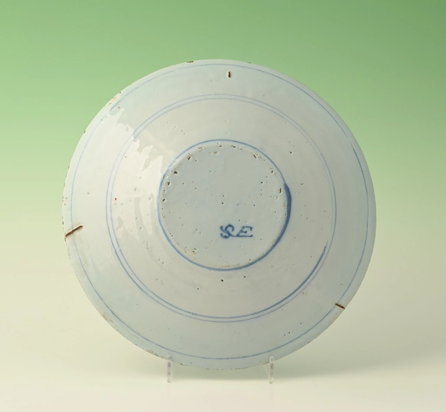 A pair of Delftware Chinoiserie plates - afbeelding 5