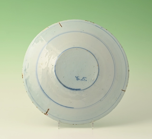 A pair of Delftware Chinoiserie plates - afbeelding 3