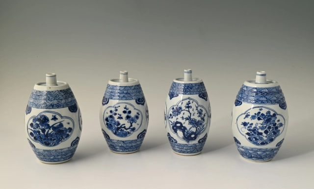 Four Chinese porcelain liquor casks - image 3