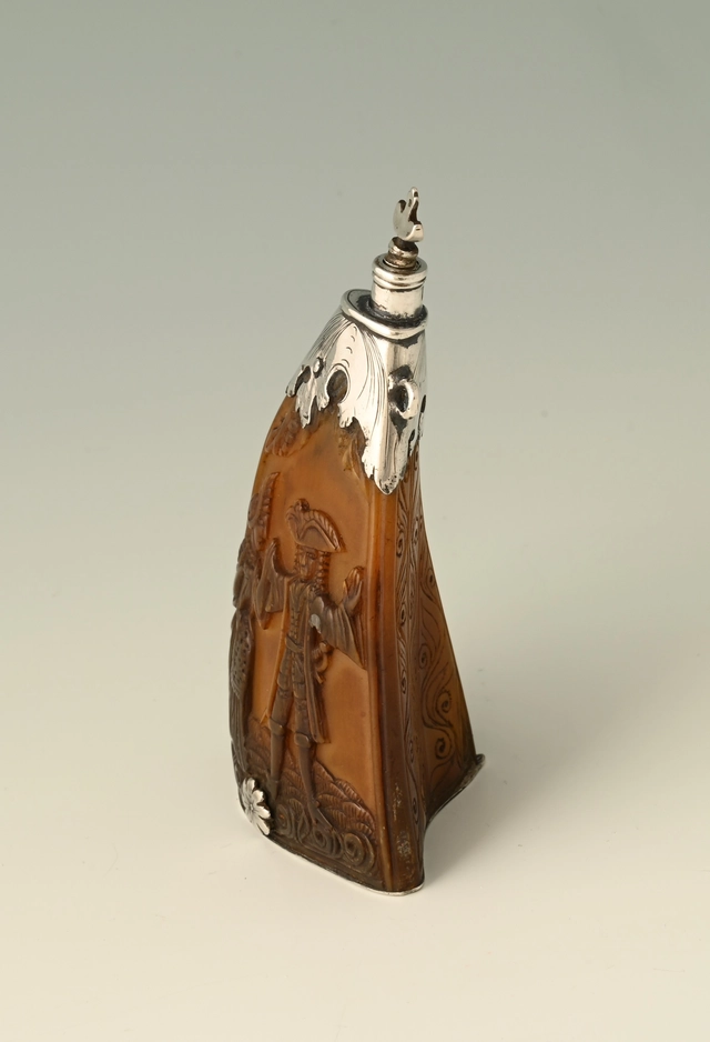 Un cor de poudre hollandais du 17ème siècle avec une image érotique. - image 4