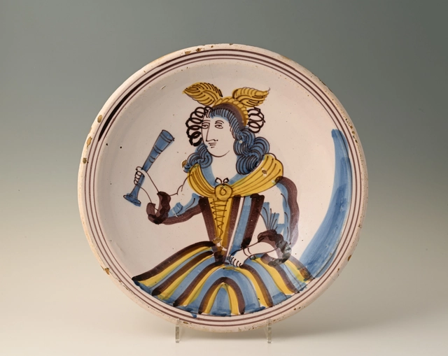Een majolica schotel - afbeelding 1
