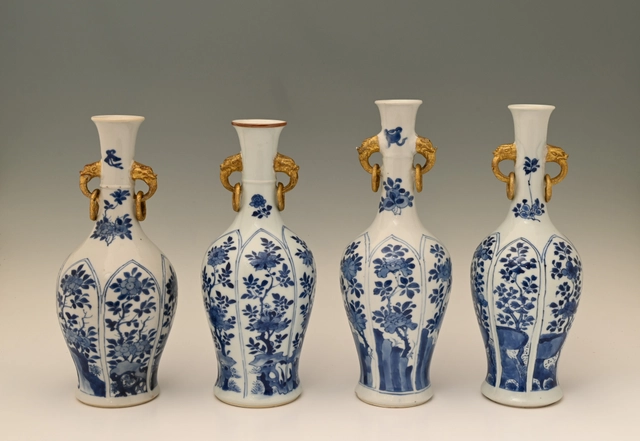 A very beautiful set of Chinese porcelain vases - image 3