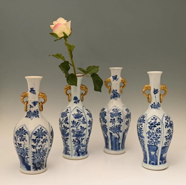 A very beautiful set of Chinese porcelain vases - image 2
